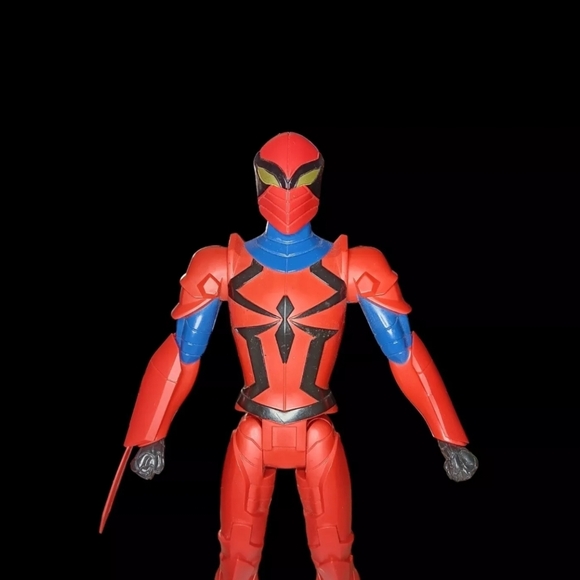 Marvel Titan Hero Series SPIDER-MAN SPYDER KNIGHT ACTION FIGURE 12 Inch 2015 GUC - Picture 6 of 11